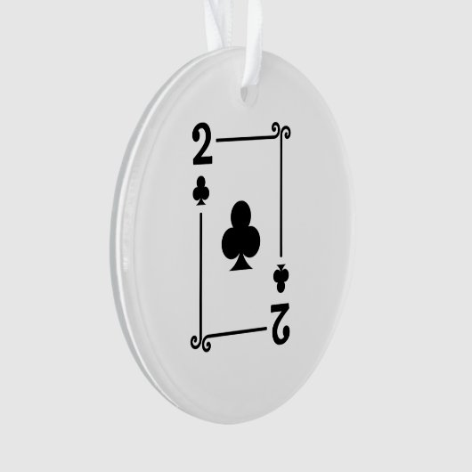 Twee clusters Suite Afspeelkaarten Modern 2 Ornament (voorkant)