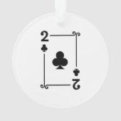 Twee clusters Suite Afspeelkaarten Modern 2 Ornament (achterkant)