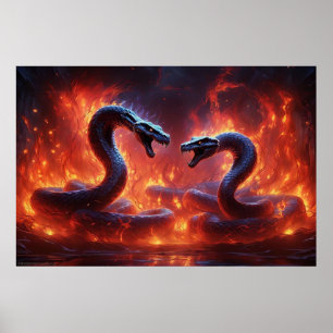 Twee cobra's in de hel (24 x 36) poster