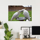 Twee Cockatoos Sweet Moments Poster (Thuiskantoor)
