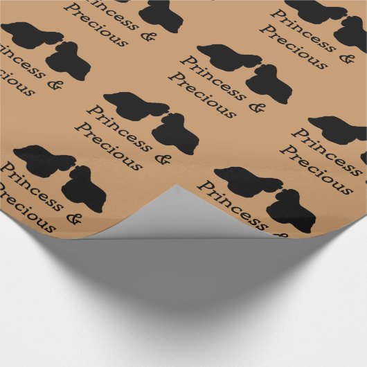 Twee Cocker Spaniels inpakpapier (Hoek)