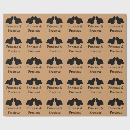 Twee Cocker Spaniels inpakpapier (Vlak)