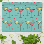Twee Cocktails in aqua- keuken- en handdoeken (Gevouwen)