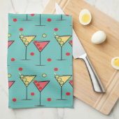Twee Cocktails in aqua- keuken- en handdoeken (Quarter Fold)