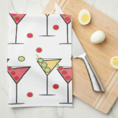 Twee Cocktails - keuken- en staafdoeken Theedoek (Quarter Fold)