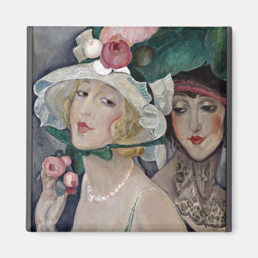 Twee Cocottes met Haten Magneet (Voorkant)