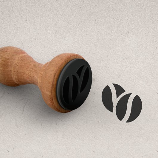 TWEE Coffe BEANS voor Punch Kaarten klantenkaart Rubberstempel