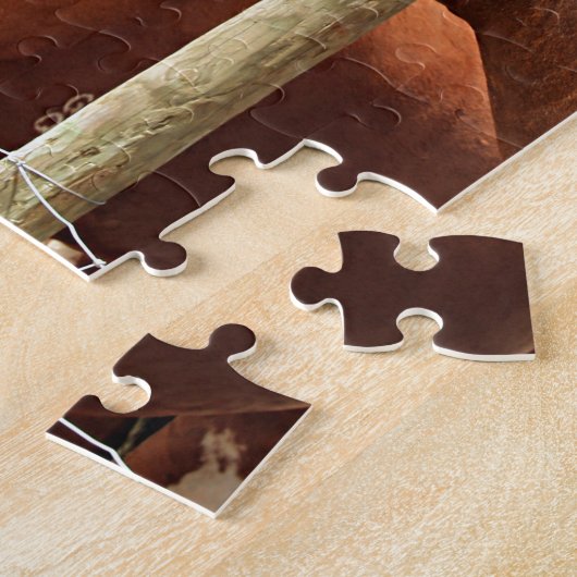 Twee conceptpaarden legpuzzel (Zijkant)