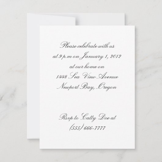 Twee Confetti-Tossing Katten Partij Kaart (Achterkant)