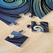Twee contrasterende kattengezichten met levendige  legpuzzel (Zijkant)