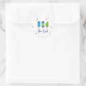 Twee Cool 2e verjaardag Ronde Sticker (Tas)