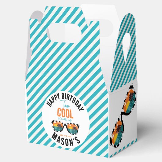 Twee Cool Boy 2e Verjaardagsfeestje Bedankdoosjes (Geopend)