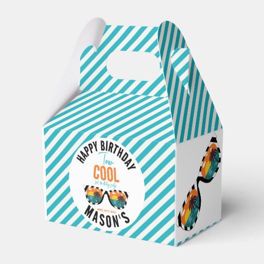 Twee Cool Boy 2e Verjaardagsfeestje Bedankdoosjes (Voorkant Zijde)