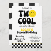 Twee Cool Boy 2e Verjaardagsfeestje Kaart (Voorkant / Achterkant)