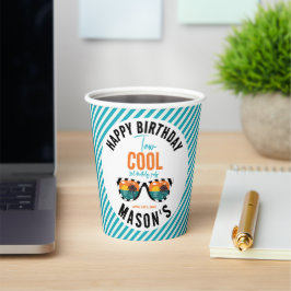 Twee Cool Boy 2e Verjaardagsfeestje Papieren Bekers