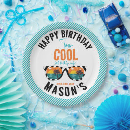 Twee Cool Boy 2e Verjaardagsfeestje Papieren Bordje