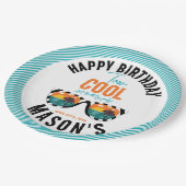 Twee Cool Boy 2e Verjaardagsfeestje Papieren Bordje (Gekanteld)