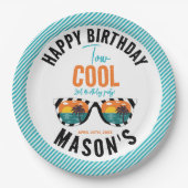 Twee Cool Boy 2e Verjaardagsfeestje Papieren Bordje (Voorkant)