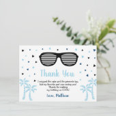 Twee Cool Boy Summer Birthday Dank je Bedankkaart (Staand voorkant)