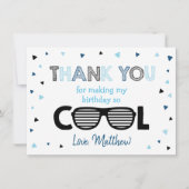 Twee Cool Boy Summer Birthday Dank je Bedankkaart (Voorkant)