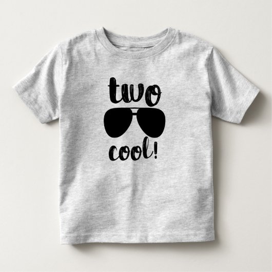 Twee Cool Boy Tweede Verjaardag T-shirt (Voorkant)