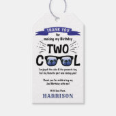 Twee Cool Boys 2e Verjaardagsfeestje Dank je Cadeaulabel (Voorkant)