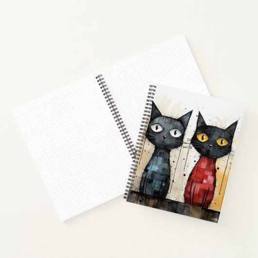 Twee Cool Cats Bullet Line Recept Notitieboek (Binnen)