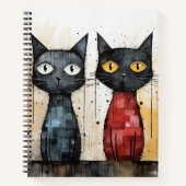 Twee Cool Cats Bullet Line Recept Notitieboek (Voorkant)