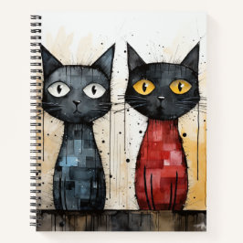Twee Cool Cats Bullet Line Recept Notitieboek