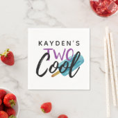 TWEE COOL Kind 2e verjaardag Zomer IJsdag Partij Servet (Insitu)