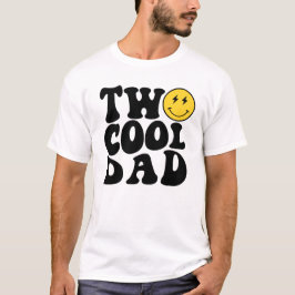 Twee Cool Pap Matching Birthday T-shirt voor Mam