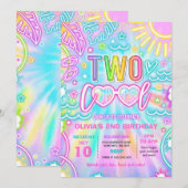 Twee Cool Pool 2e Verjaardagsfeestje Kaart (Voorkant / Achterkant)