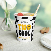 Twee Cool Retro Arch Tweede 2e Verjaardagsfeestje