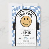 Twee Cool Retro Skateboard 2e Verjaardag Kaart (Voorkant)