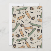 Twee Cool Skateboard Verjaardag Kaart (Achterkant)