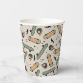 Twee Cool Skateboard Verjaardag Papieren Bekers (Achterkant)