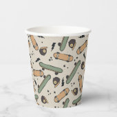 Twee Cool Skateboard Verjaardag Papieren Bekers (Voorkant)