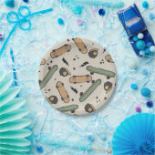 Twee Cool Skateboard Verjaardag Papieren Bordje (Feest)