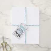 Twee Cool Sunbril Boy Birthday Bedankt Cadeaulabel (Met Touw)