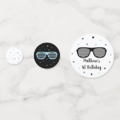 Twee Cool Sunbril Boy Birthday Confetti (Voorkanten)