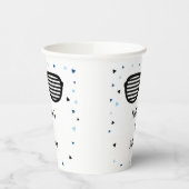 Twee Cool Sunbril Boy Birthday Papieren Bekers (Links)