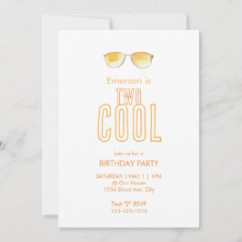 Twee Cool Tweede Verjaardagsuitnodiging Save The Date