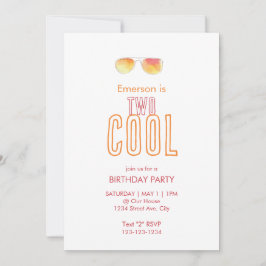 Twee Cool Tweede Verjaardagsuitnodiging Save The Date