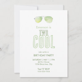 Twee Cool Tweede Verjaardagsuitnodiging Save The Date