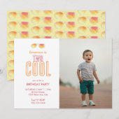Twee Cool Tweede Verjaardagsuitnodiging Save The Date (Voorkant / Achterkant)
