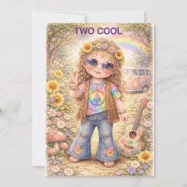 Twee Cool Verjaardag Digitale Download Kaart