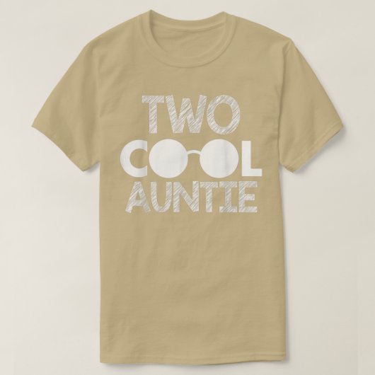 Twee Cool Verjaardag Tante T-shirt (Design voorkant)