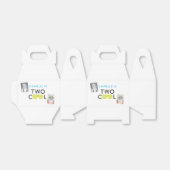 Twee Cool Verjaardagsfeestje Favor Boxes Bedankdoosjes (Uitgevouwen)