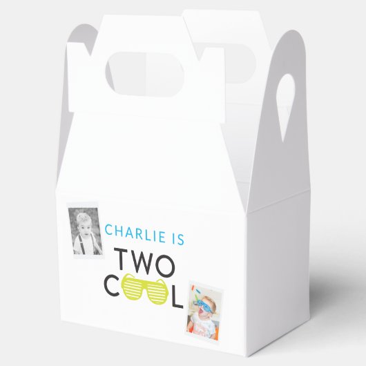 Twee Cool Verjaardagsfeestje Favor Boxes Bedankdoosjes (Geopend)