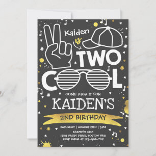 Twee Cool Verjaardagsfeestje Ik ben Twee Cool 2de  Kaart